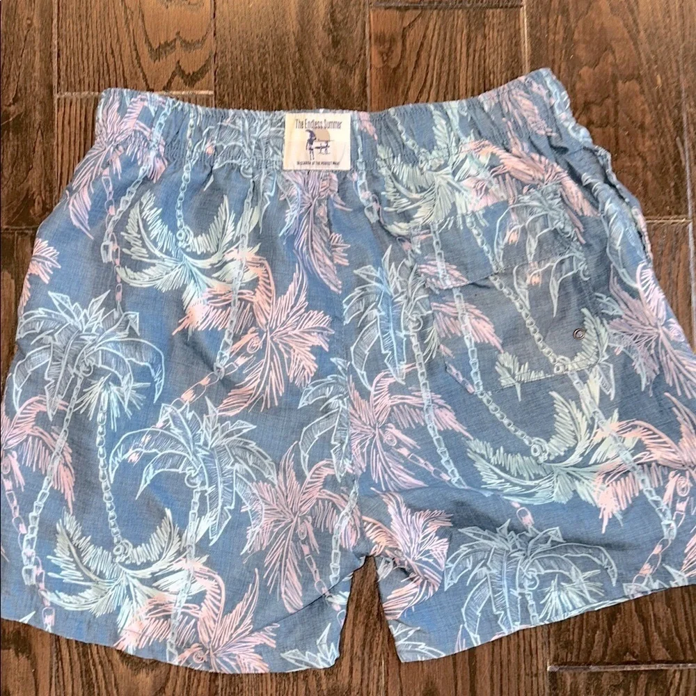 The endless summer Tropical Blue Palm Swim Shorts size large